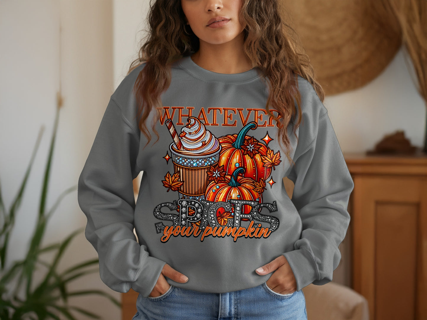 Whatever Spice Your Pumpkin Graphic Sweatshirt product