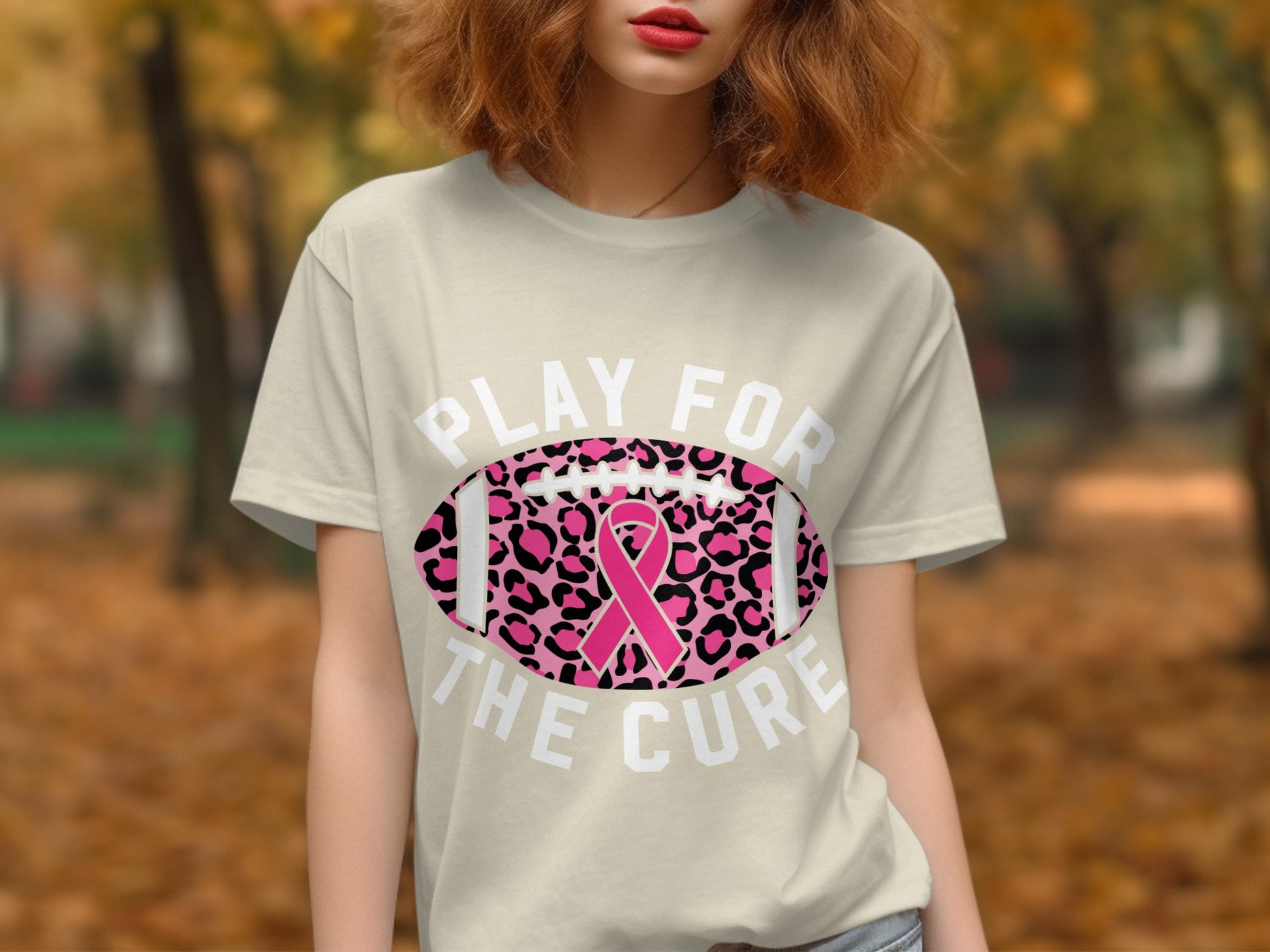 Play For The Cure Pink Leopard Print T Shirt product type
