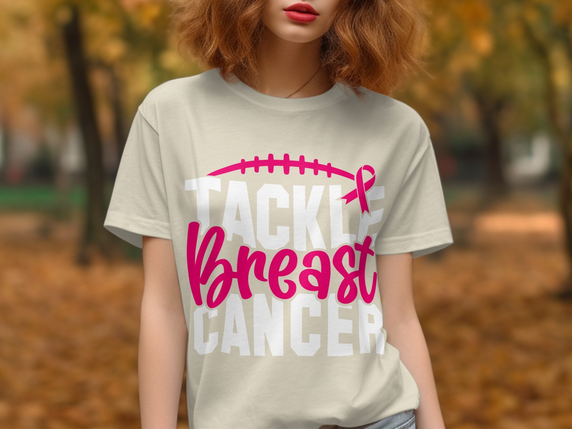 Tackle Breast Cancer Inspirational T-shirt product type