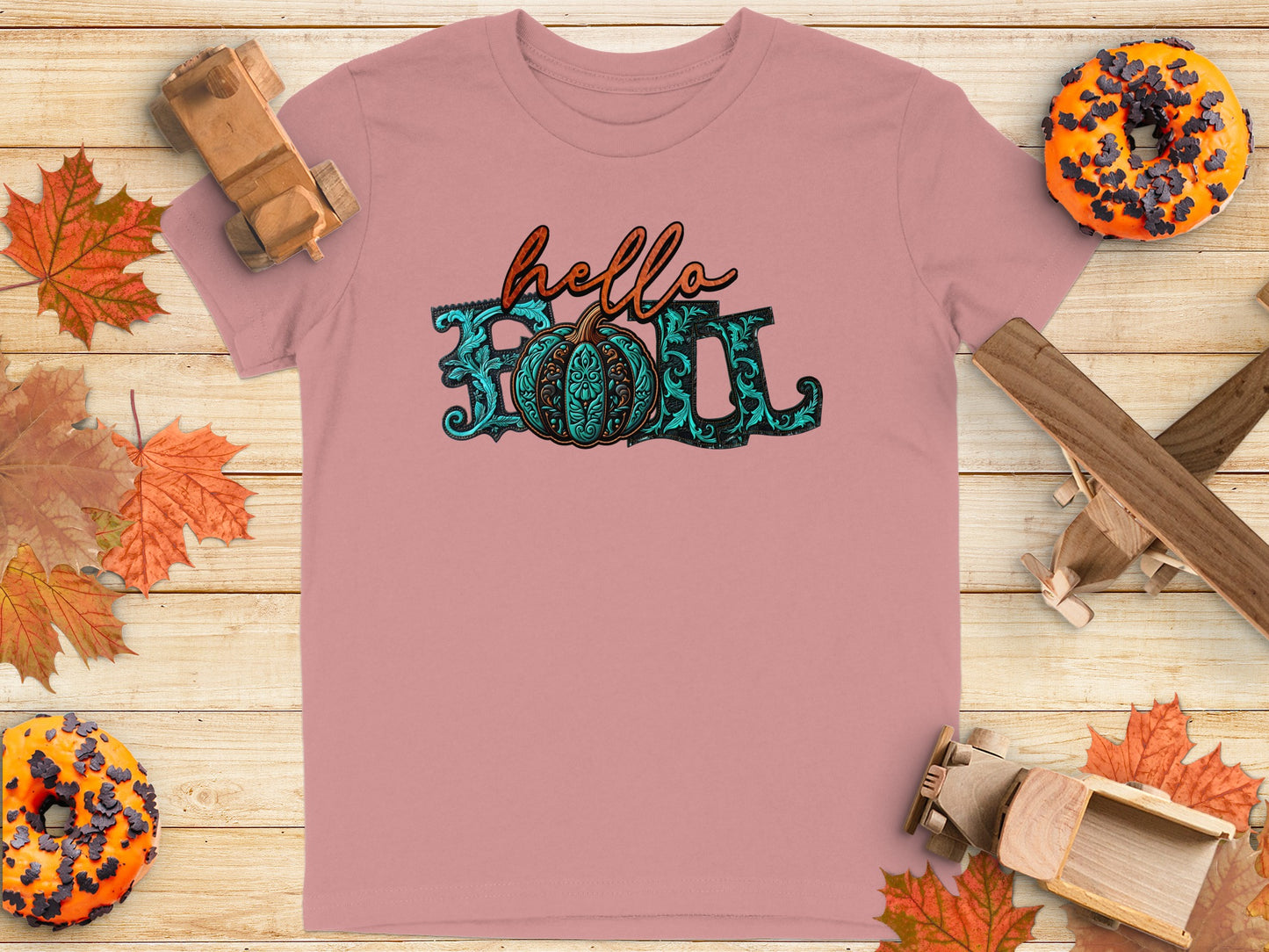 Hello Fall Decorative Design T-Shirt product