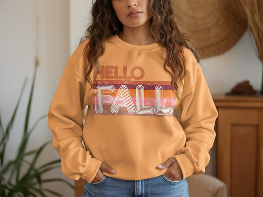 Hello Fall Graphic Cozy Sweatshirt product type