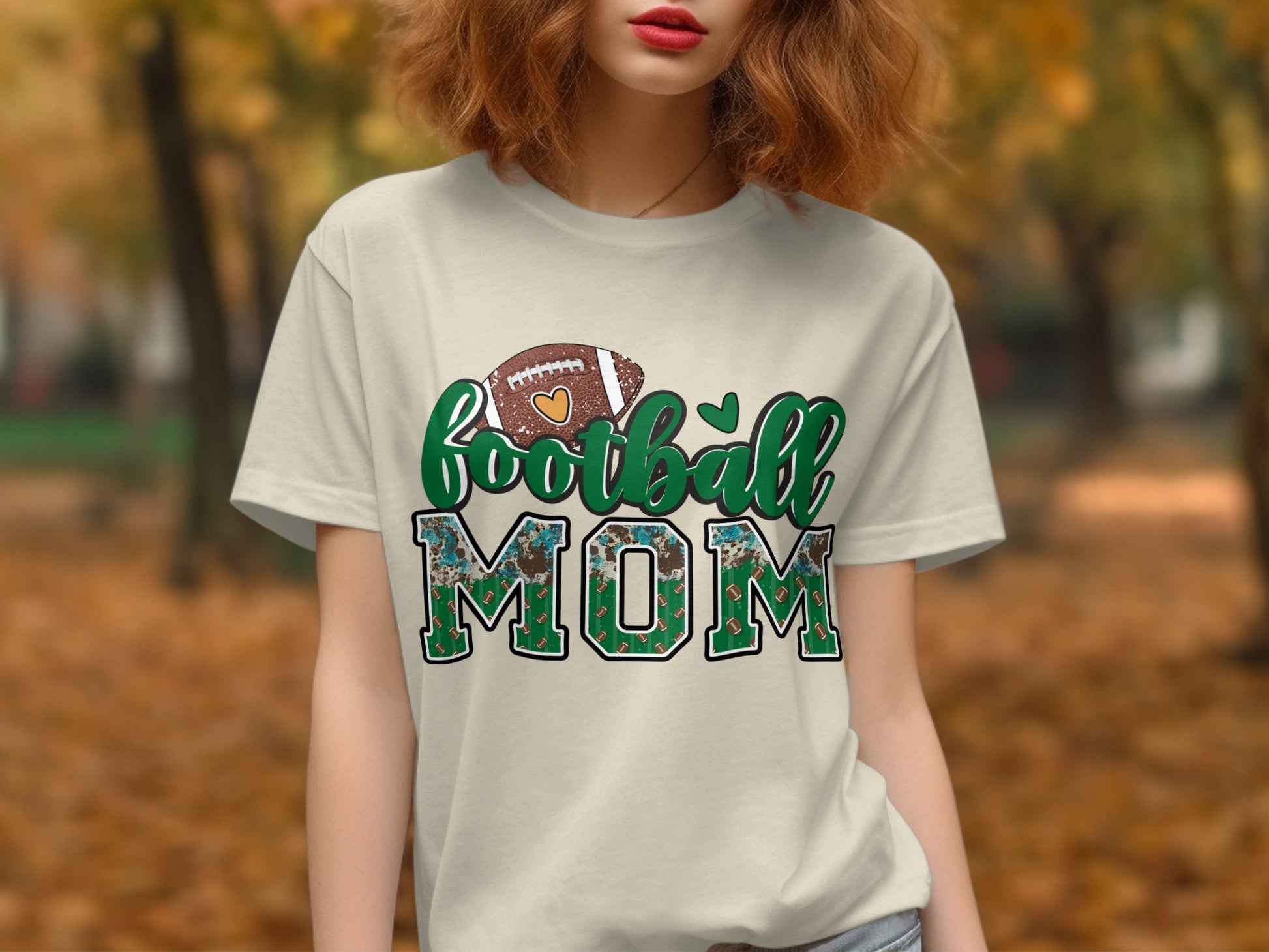 Football Mom Graphic Print T-shirt product type