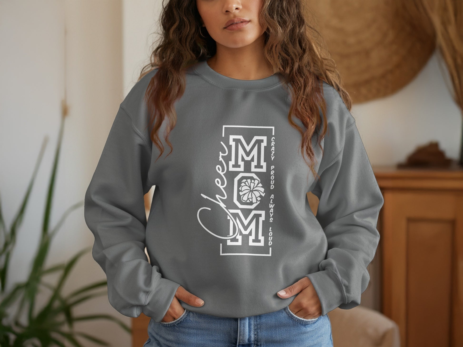 Cheer Mom Graphic Sweatshirt for Cheerleading product