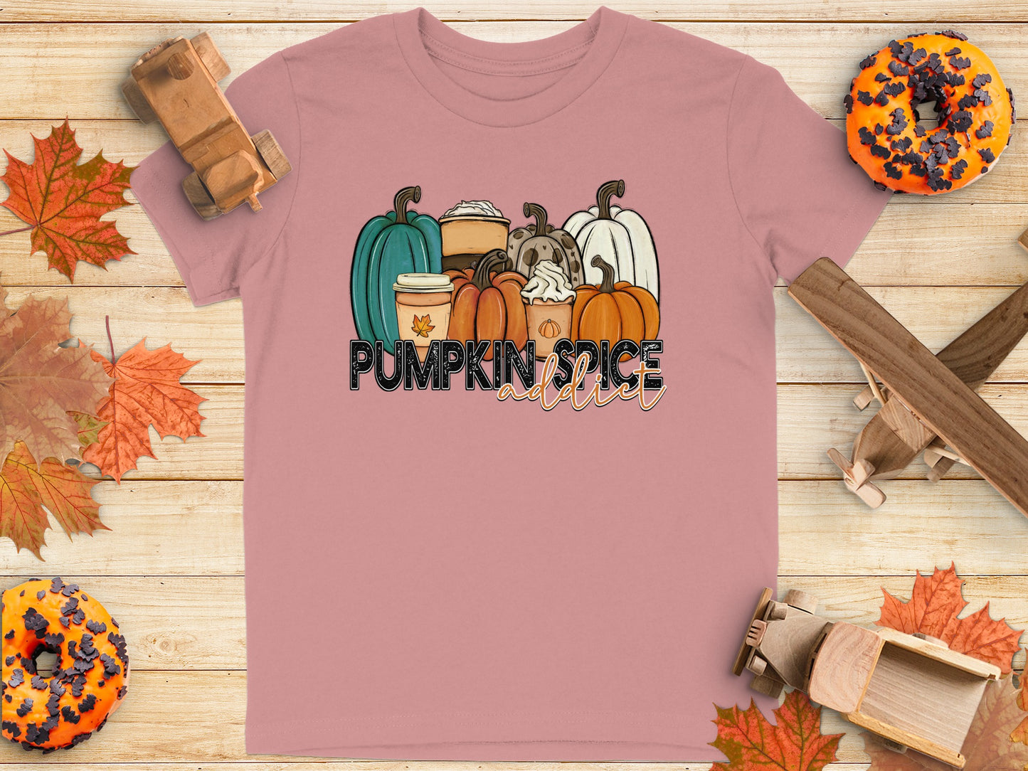 Pumpkin Spice Addict Graphic T-Shirt product type