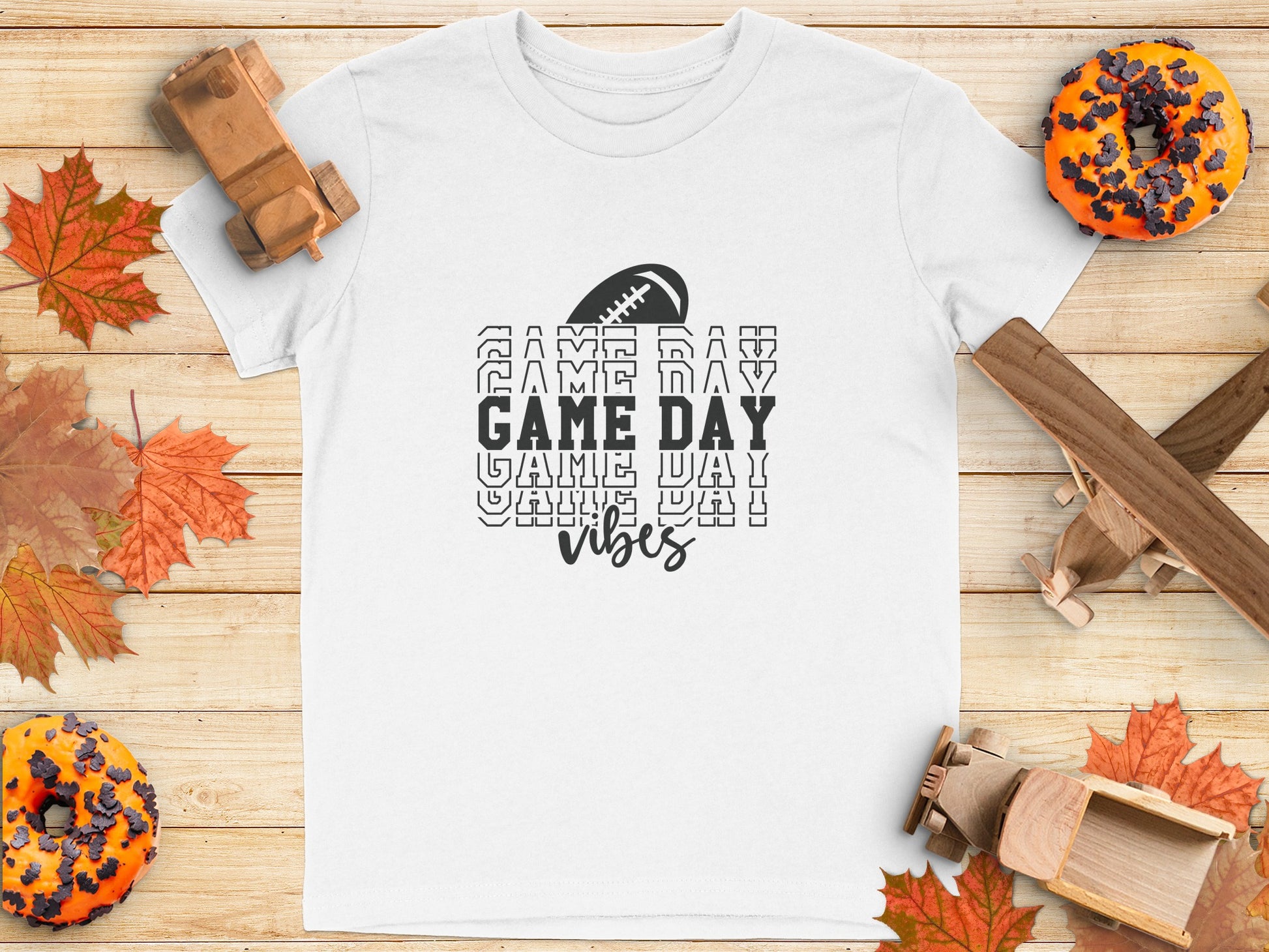 Game Day Vibes Football Game Day T-Shirt Product