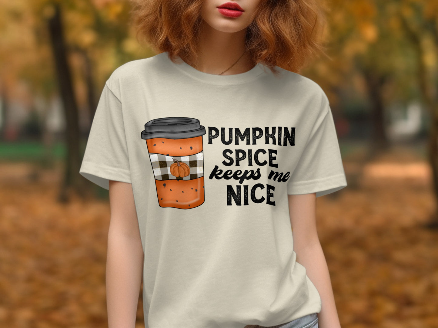 Pumpkin Spice Keeps Me Nice T-Shirt product