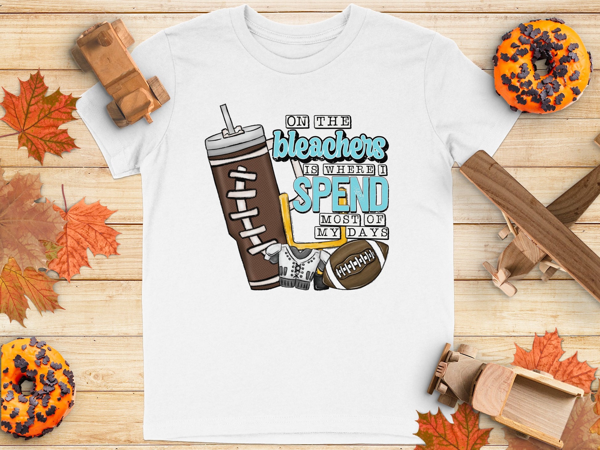 On the Bleachers Where I Spend My Days T-shirt product
