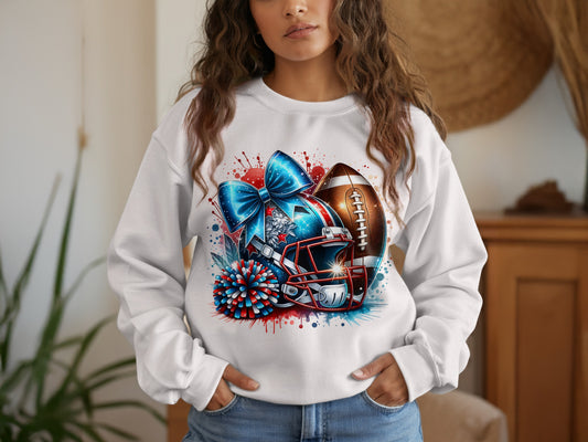 Festive Football Themed Graphic Design Sweatshirt product