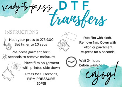Ready-to-Press DTF Transfers Print Product