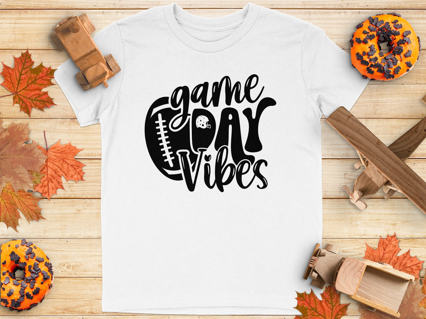 Game Day Vibes White Printed Shirt product type