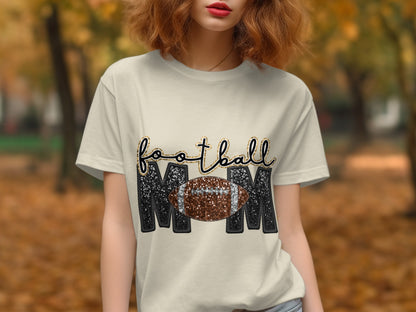 Sparkling Football Mom Graphic Tee product type