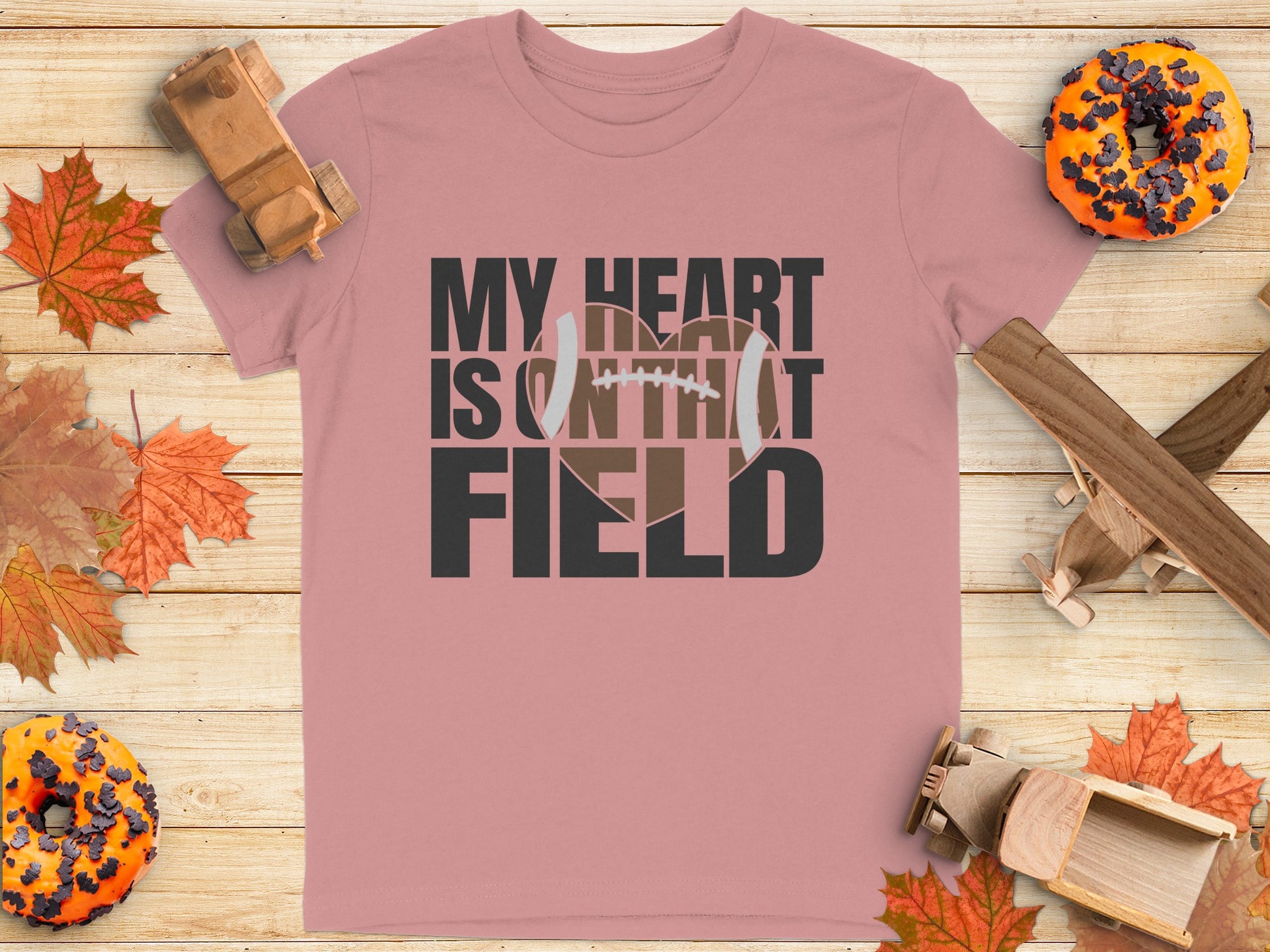 My Heart Is On That Field Football T-Shirt product type
