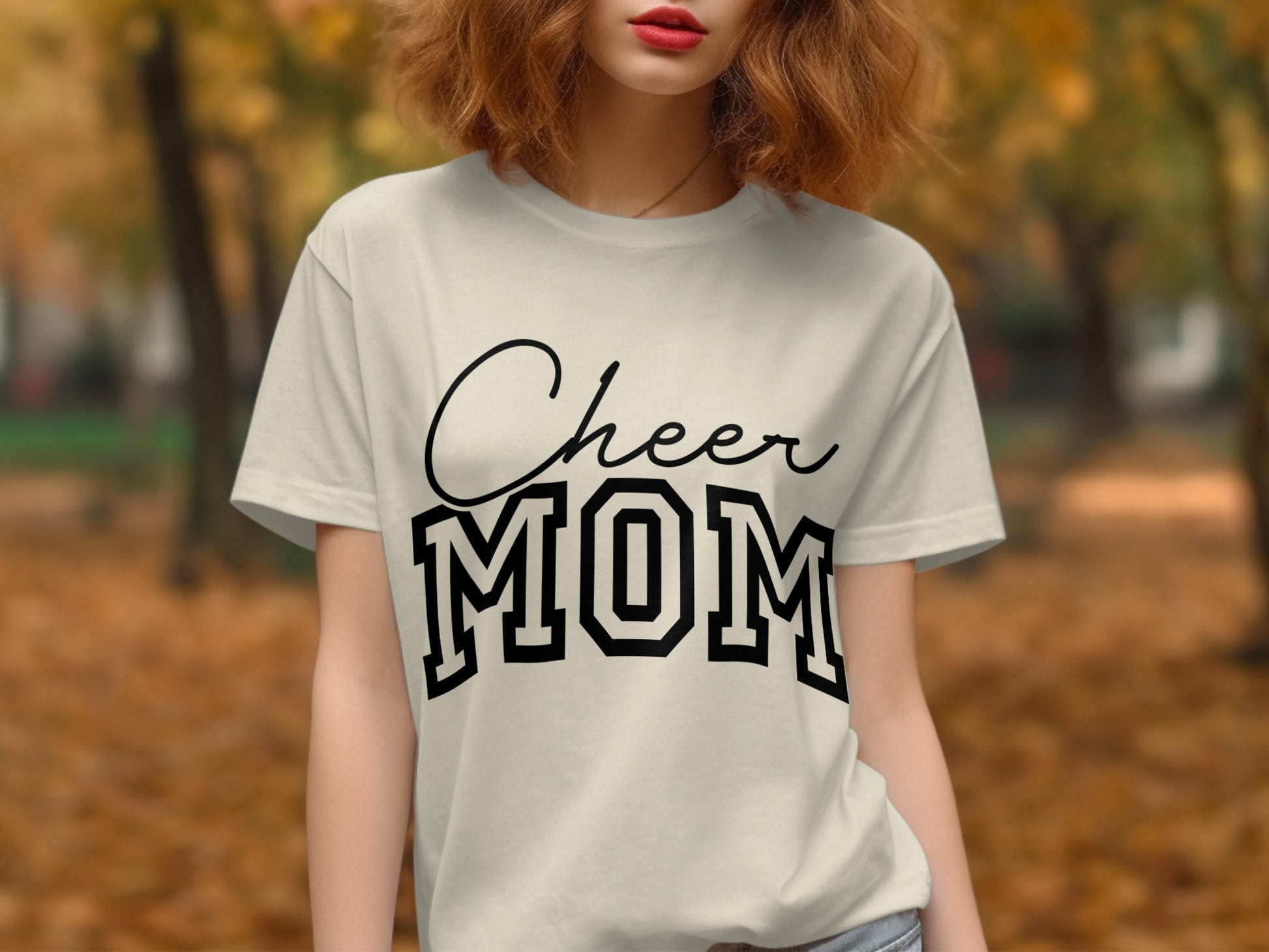 Cheer Mom Graphic Print Casual T-shirt product type