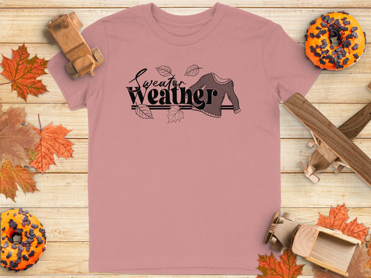 Sweater Weather Autumn Leaves Graphic Tee product