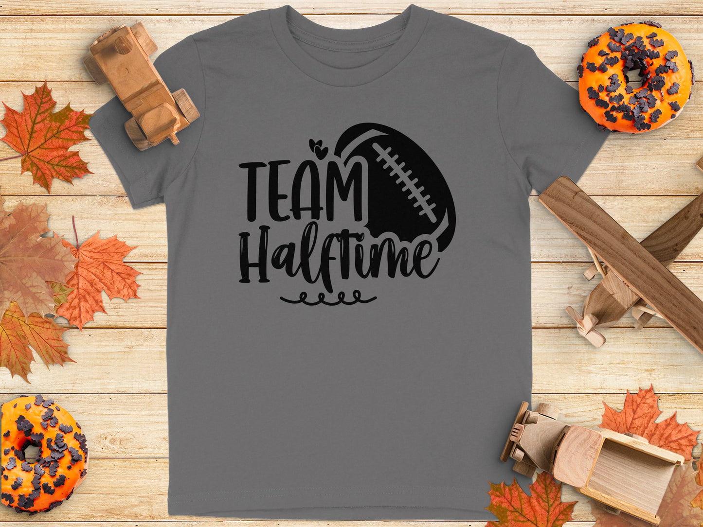 Team Halftime with Football Graphic T-Shirt Product