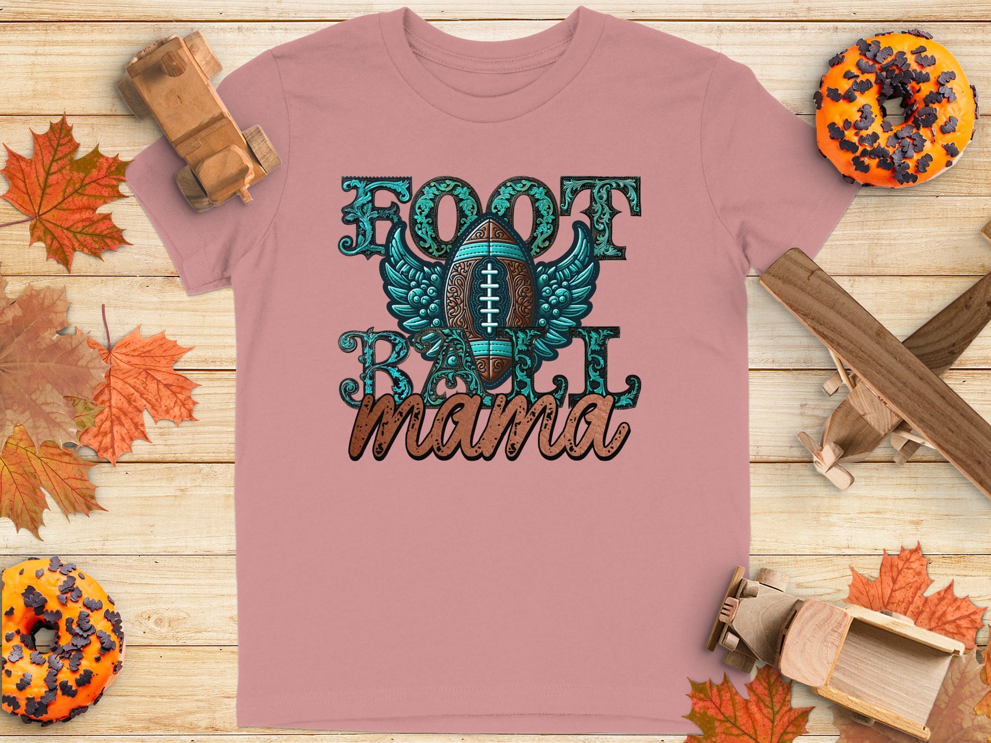 Football Mama Graphic Tee Shirt product type