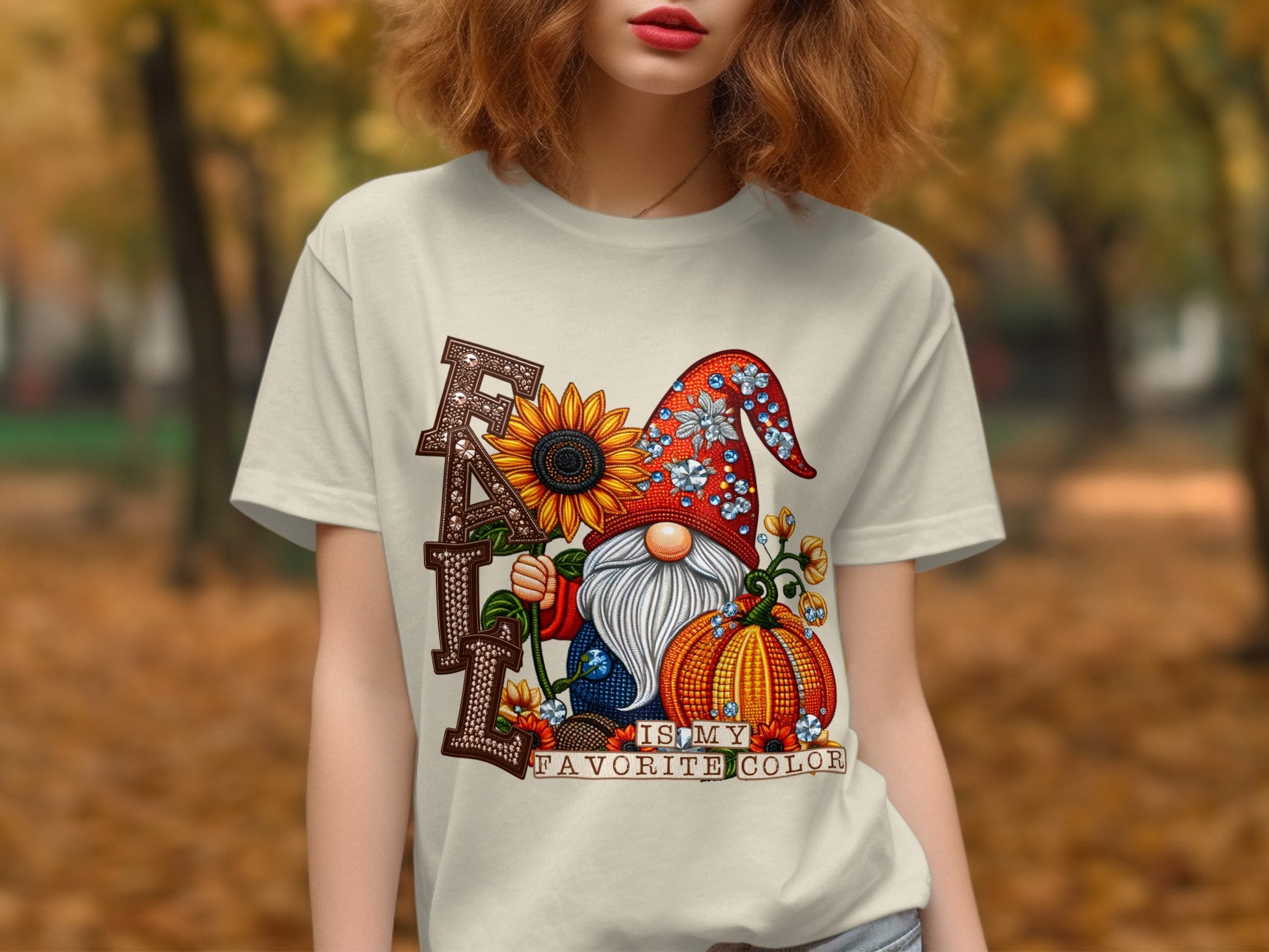 Fall Is My Favorite Color Gnome T-Shirt product