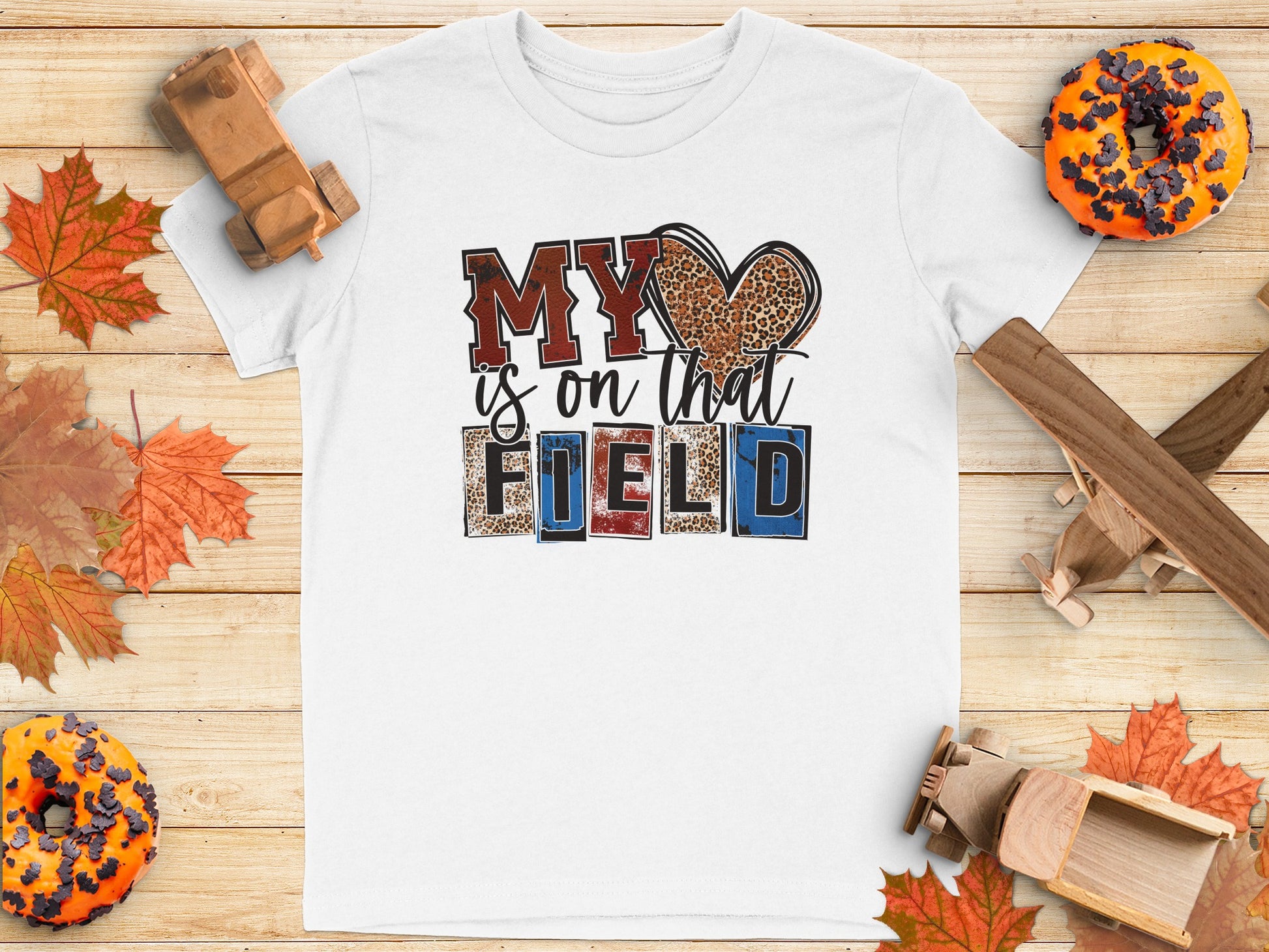 My Heart Is On That Field Graphic T-Shirt product type
