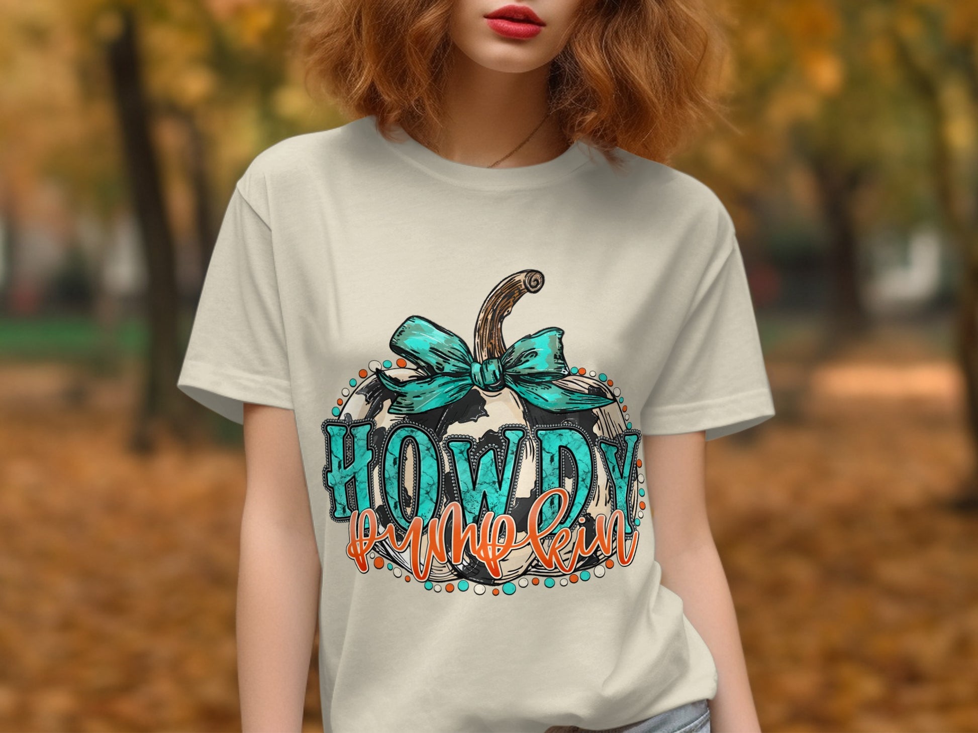 Howdy Pumpkin Creative Design Graphic T-Shirt product