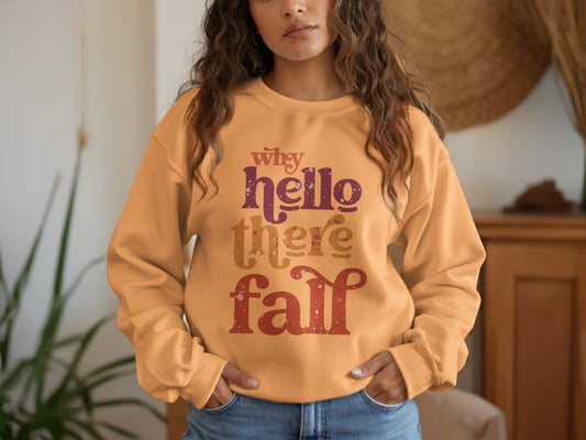 Why Hello There Fall Graphic Sweatshirt product type
