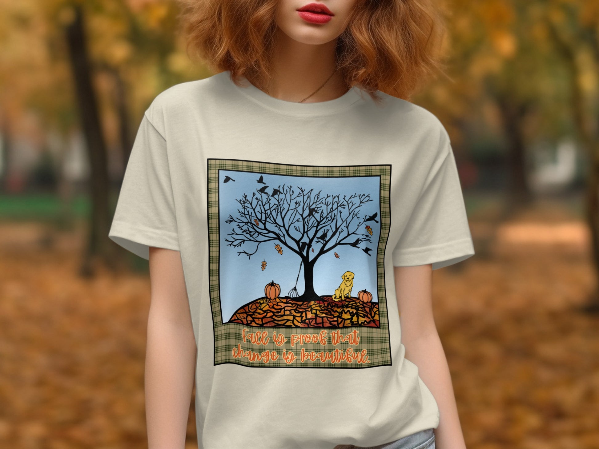 Tree Leaves Positive Quote Graphic Tee product type