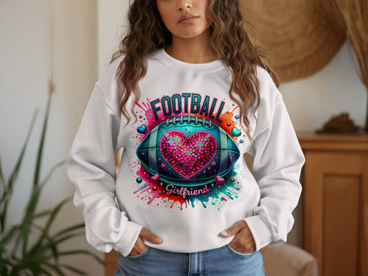 Football Girlfriend Graphic Long Sleeve Shirt product