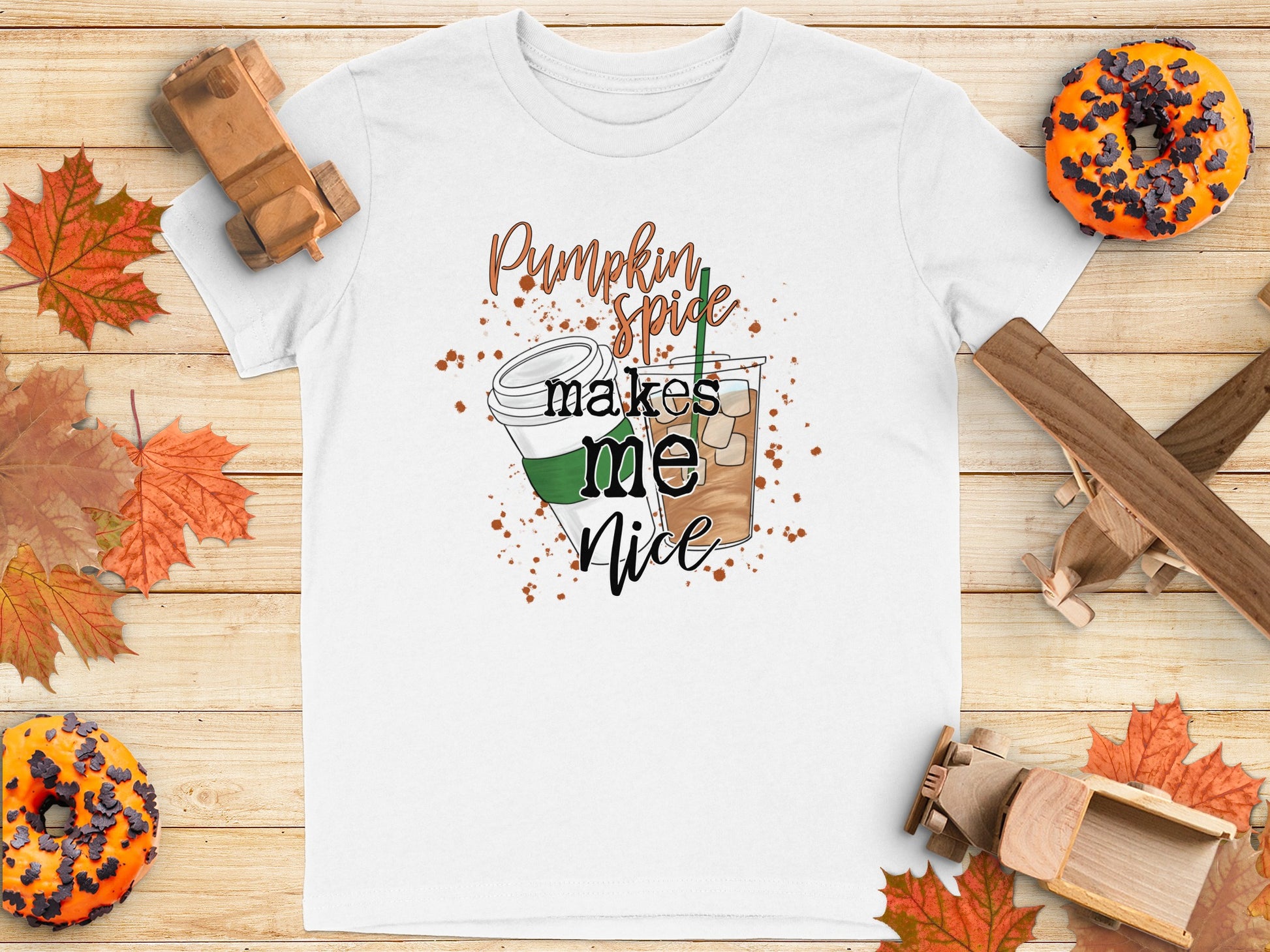 Pumpkin Spice Makes Me Nice T-Shirt product