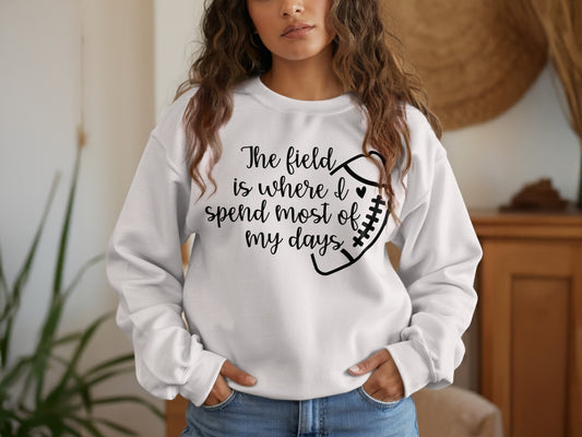Comfortable Long Sleeve Football Themed Sweatshirt product