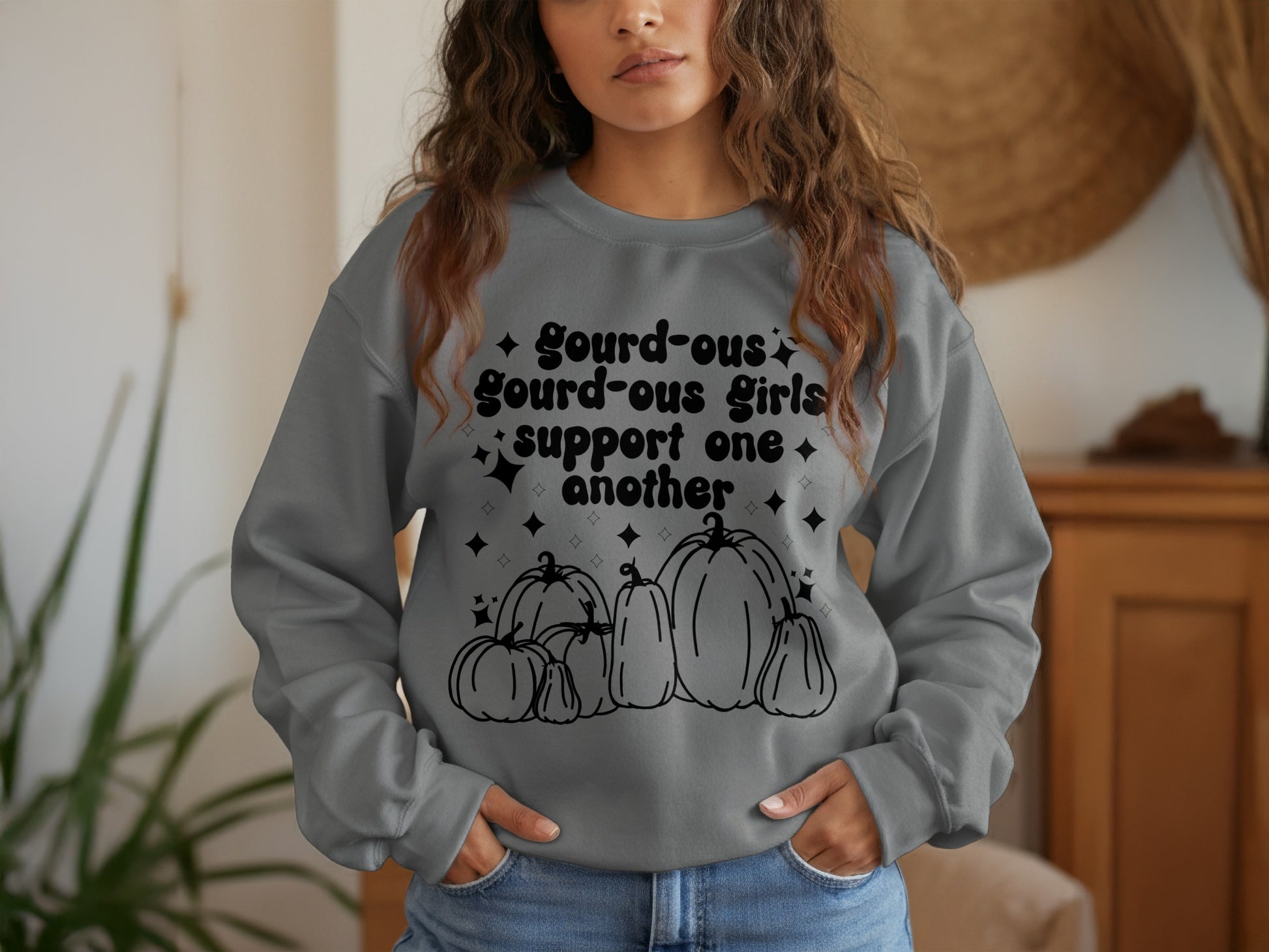 Gourd-eous Girls Support One Another Sweatshirt product type
