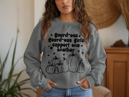Gourd-eous Girls Support One Another Sweatshirt product type