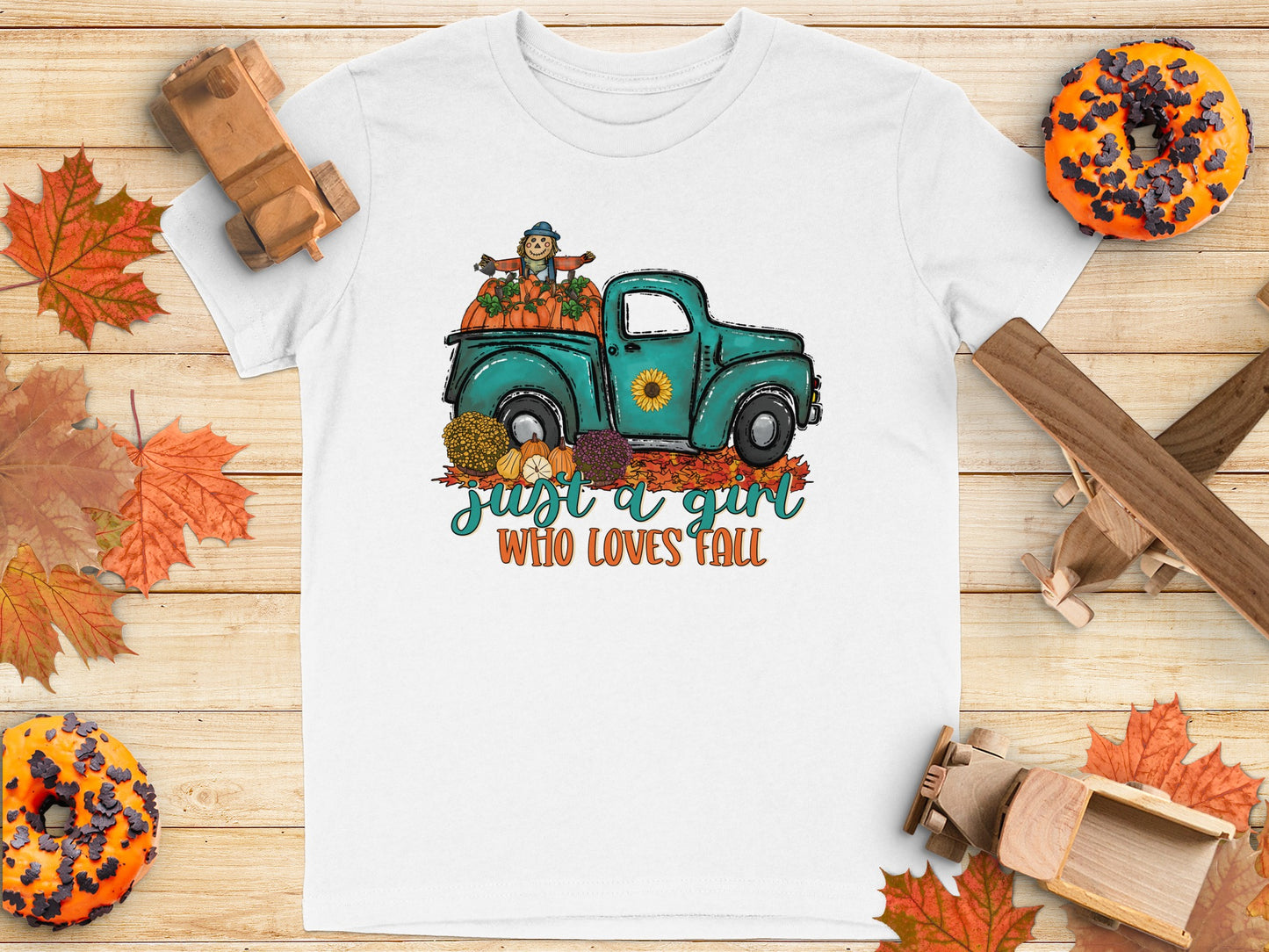Just A Girl Who Loves Fall Printed Shirt product type