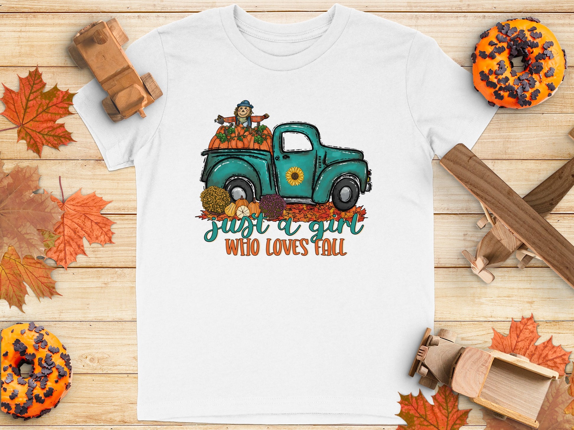 Just A Girl Who Loves Fall Printed Shirt product type