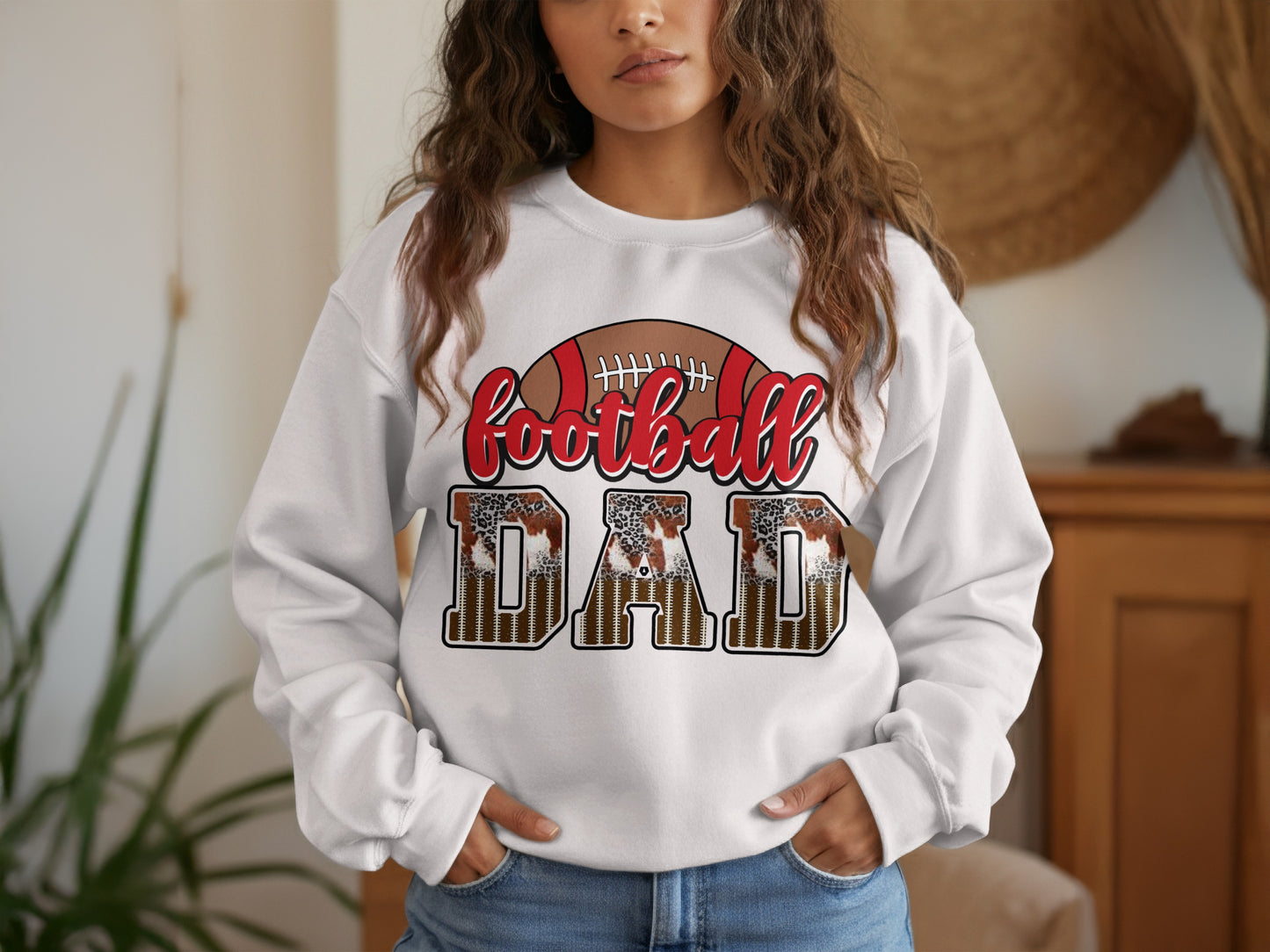 Football Dad Graphic Print Sweatshirt product type