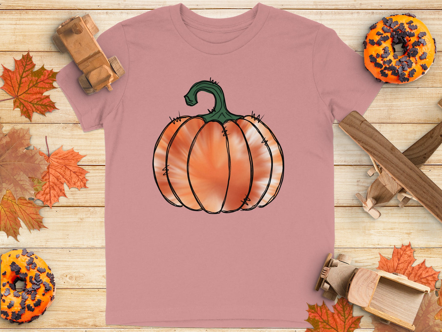Pumpkin Graphic Print T-Shirt for Casual Fashion product