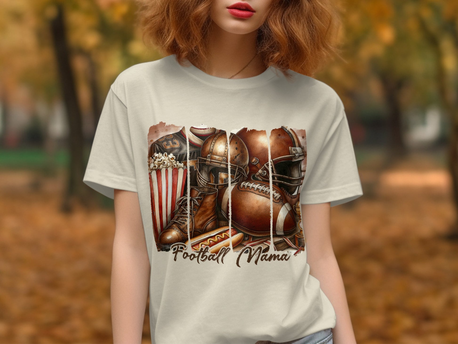 Football Mama Graphic Tee Casual Shirt product