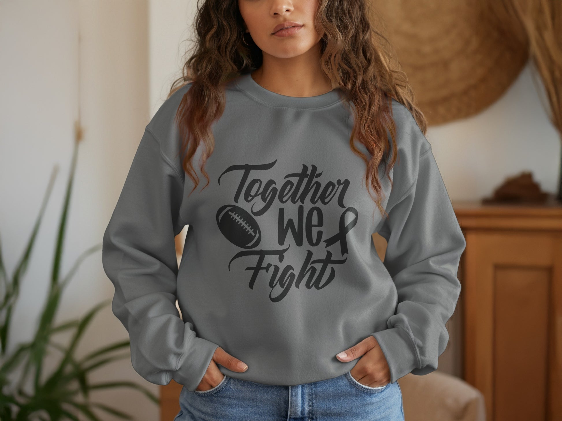 Together We Fight Sweatshirt Inspirational Apparel product