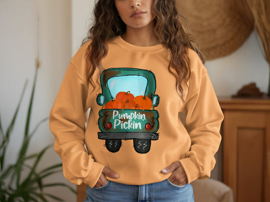 Pumpkin Pickin Graphic Design Sweatshirt product type