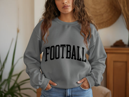 Comfortable casual football sweatshirt product type