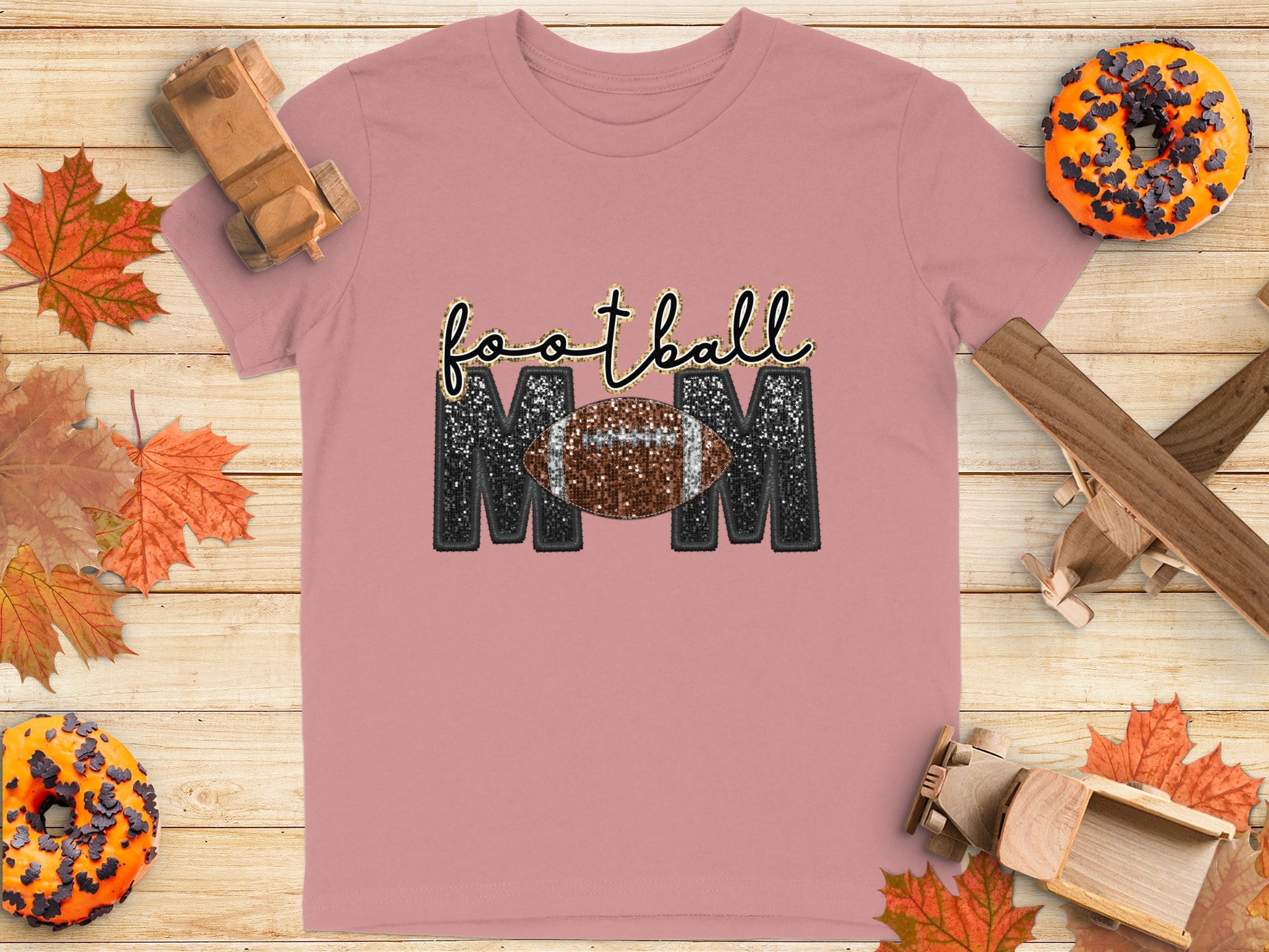 Football Mom Graphic T-Shirt Perfect for Game Day product type