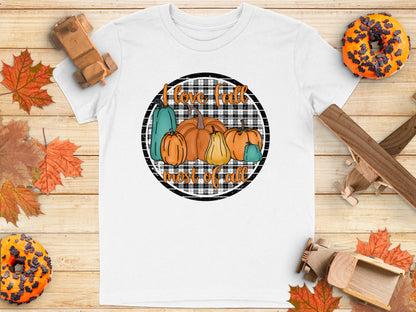 I Love Fall Most Of All Pumpkin Graphic T-Shirt product