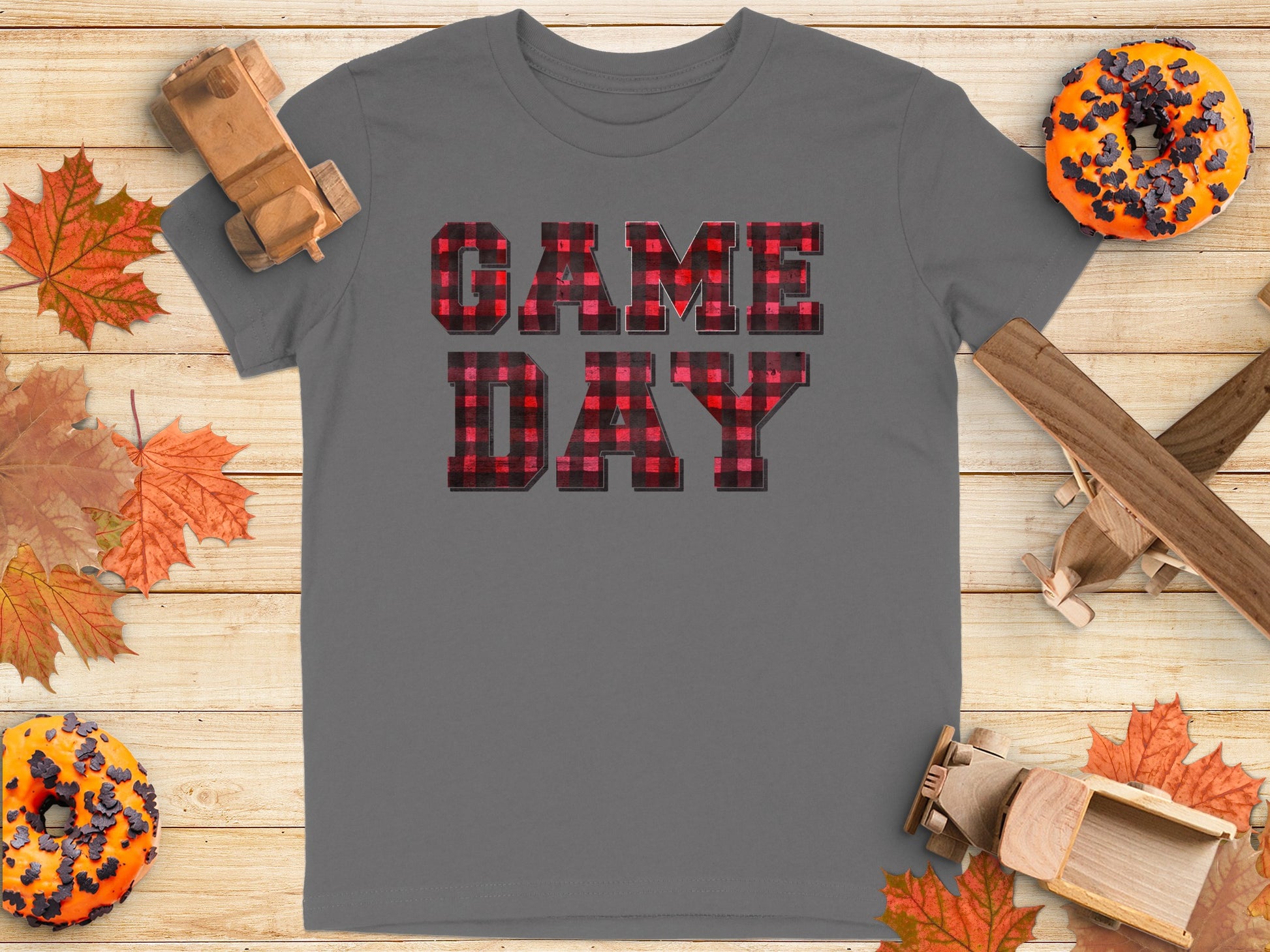 Game Day Plaid Graphic Print T-Shirt product type