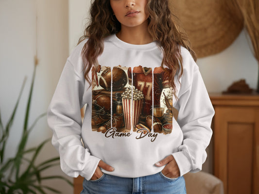 Game Day Themed Long Sleeve Cozy Sweatshirt product