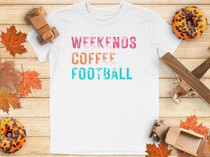 Weekends Coffee Football Graphic Printed T-shirt product type