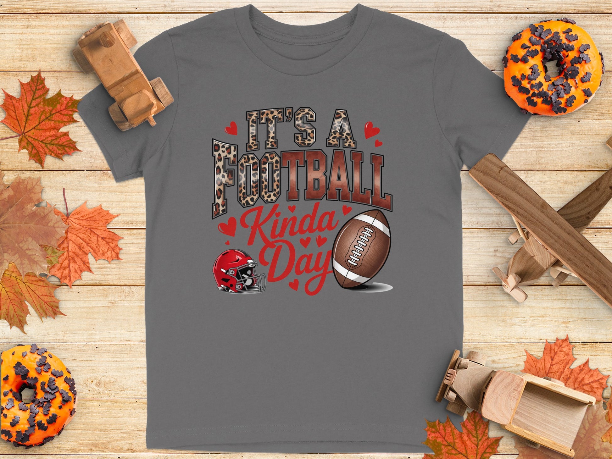 It's a Football Kinda Day design on a t-shirt product type