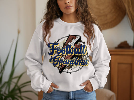 Football Grandma Lightning Bolt Graphic Sweatshirt product type