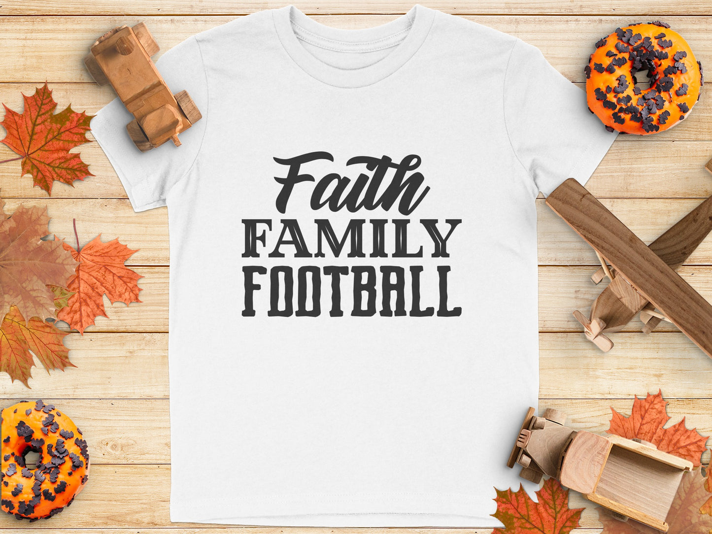 Faith Family Football T-shirt product