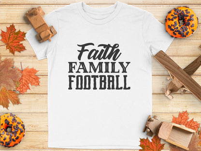 Faith Family Football T-shirt product