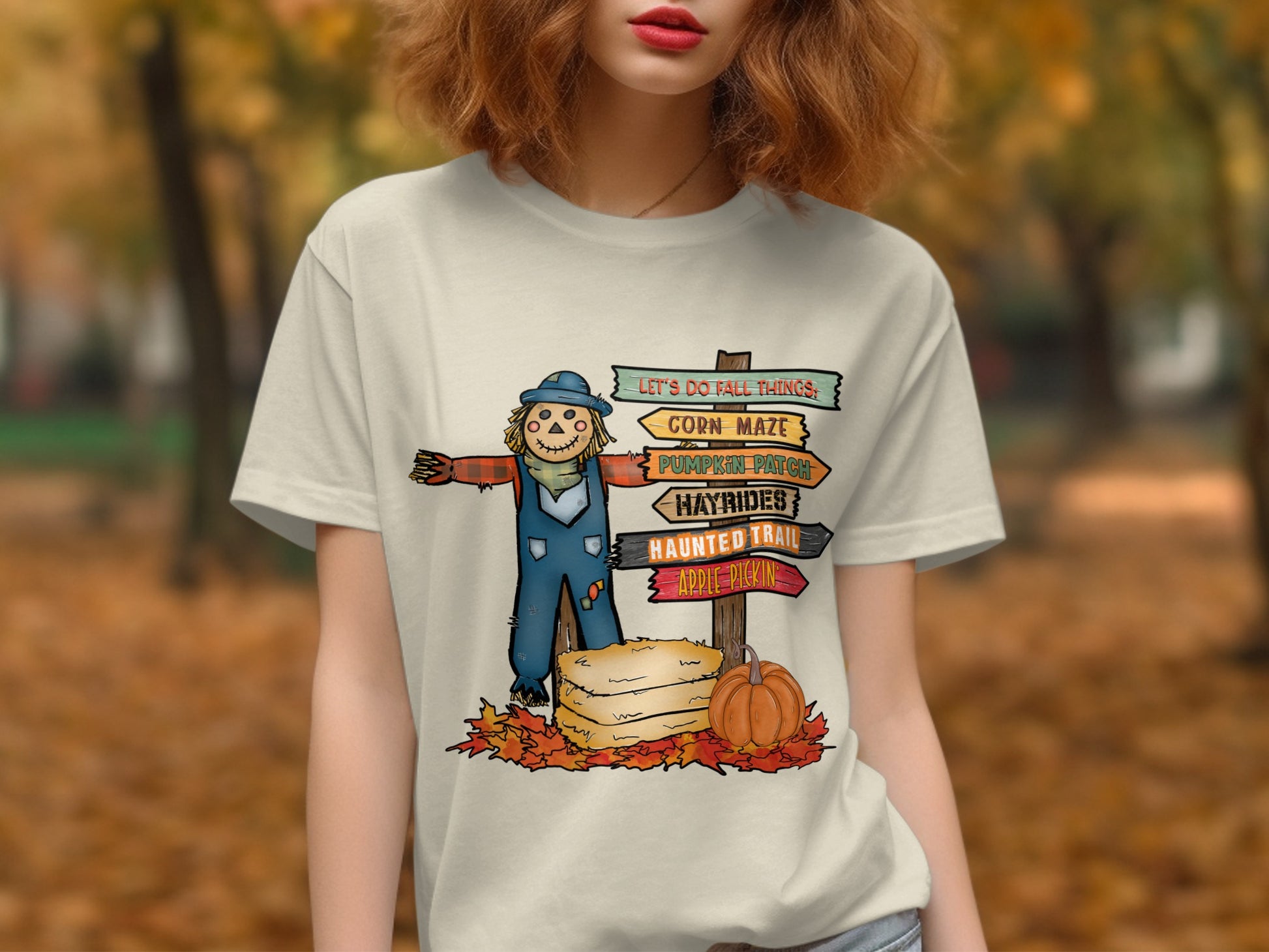 Spooky Fall Autumn Halloween Themed T-Shirt product type
