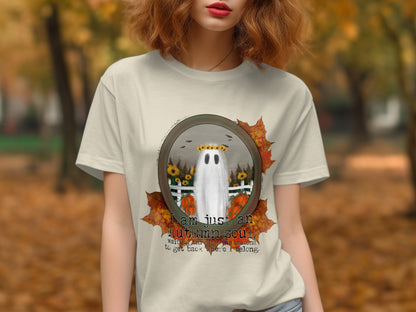 I Am Just An Autumn Soul Cute Fall Ghost T-shirt product