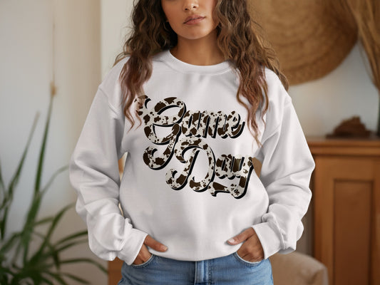 Game Day Bold Cursive Lettering Sweatshirt product